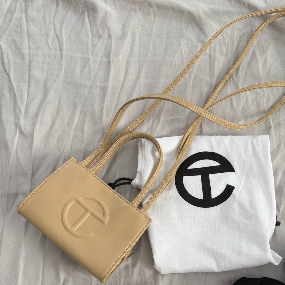 Telfar Beige Mini Shopping Bag